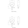 Rohrfedermanometer Typ 600 Kunststoff/Kunststoff R80 Messbereich 0 - 10 bar Prozessanschluss Messing 1/2"BSPP